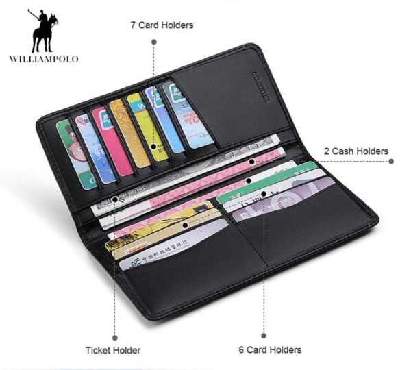 Ultrathin Slim Long Holder Men Wallet - Image 1