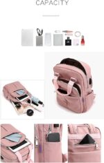 New leisure nylon ladies Bagpack (pink) - Image 4