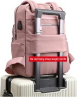 New leisure nylon ladies Bagpack (pink) - Image 3