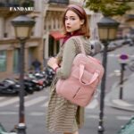 New leisure nylon ladies Bagpack (pink) - Image 2