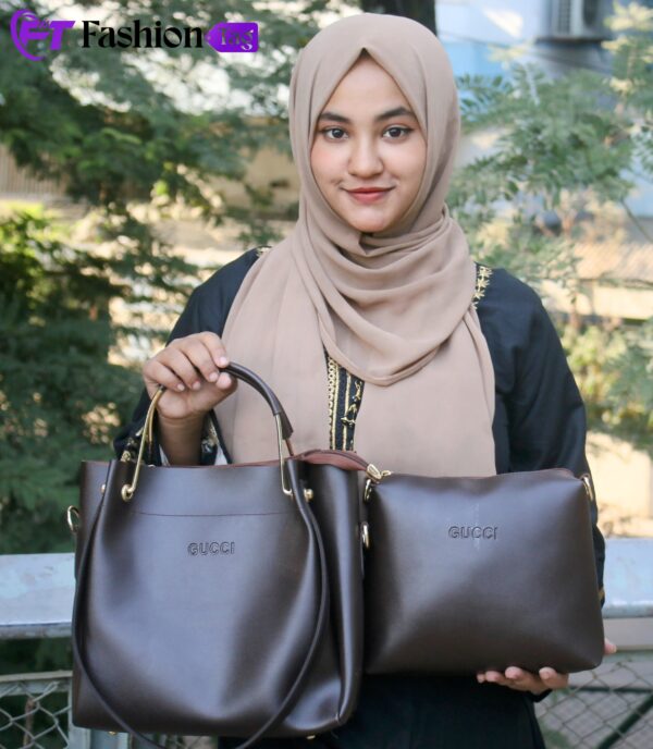 Ladies large capacity trendy handbag - Image 5