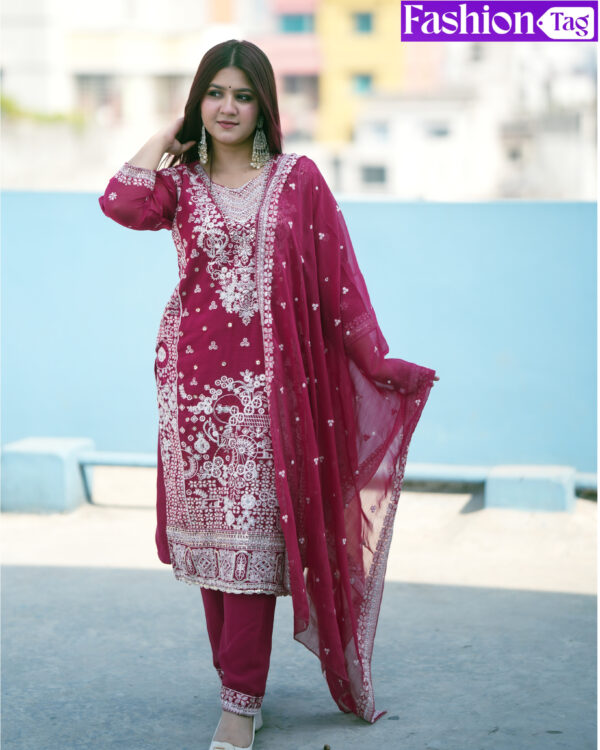Premium luxury Georgette Dress - Image 4
