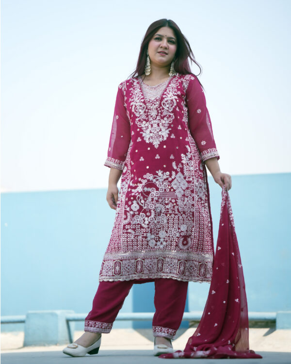 Premium luxury Georgette Dress - Image 5