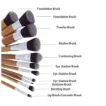 Bamboo Makeup Brush Set 11 Piece - Image 3