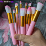 Kabuki Makeup Brush Set 10pcs Multicolor Multi-size - Image 3