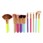 Kabuki Makeup Brush Set 10pcs Multicolor Multi-size