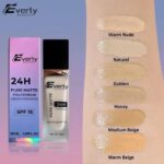 Everly Beauties Foundation Pure Matte Full Coverage Liquid Foundation with Spf 15+ - Image 2