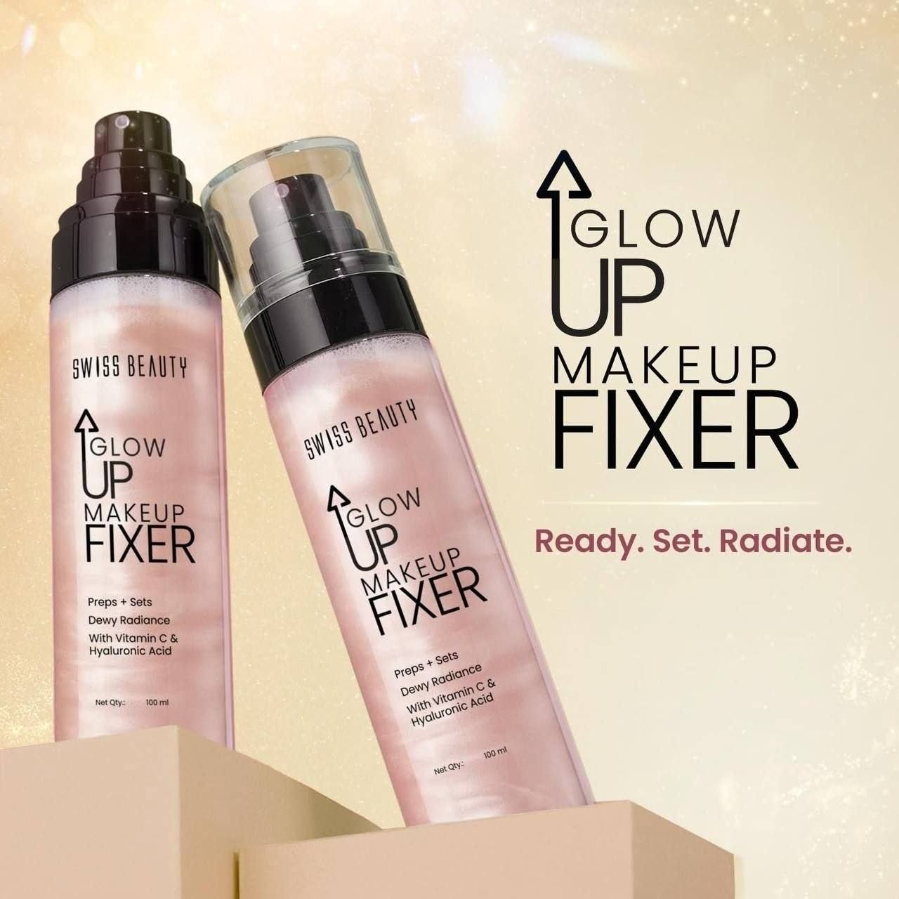 FB_IMG_1787122050265 Swiss Beauty Glow Up Makeup Fixer Preps + Sets Dewy Radiance - Image 1